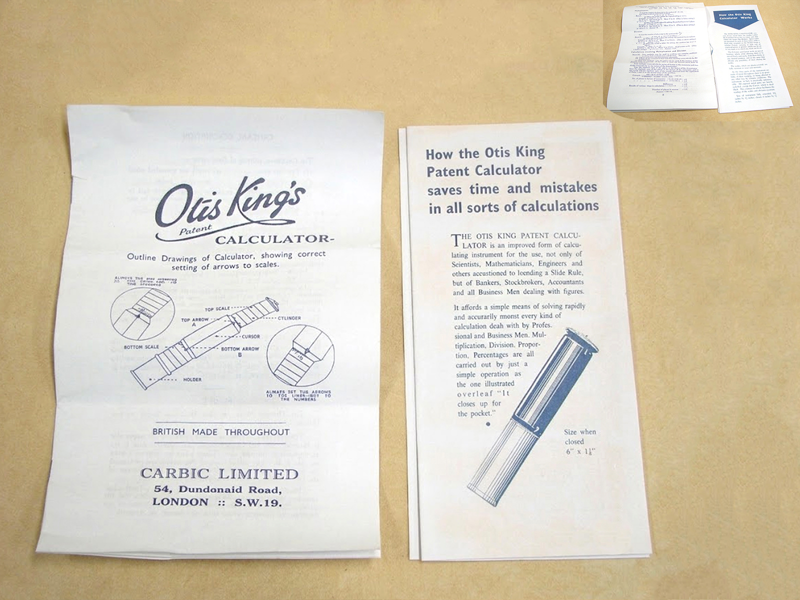 Early 1960's Otis King Model L Type C sliderule